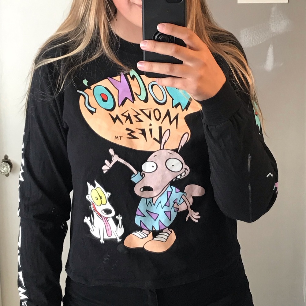 Rocko’s cropped long sleeve tee